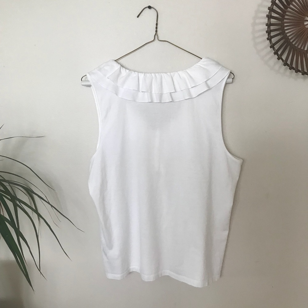 ‼️SOLD‼️Ralph Lauren ruffle tank - Picture 2 of 6